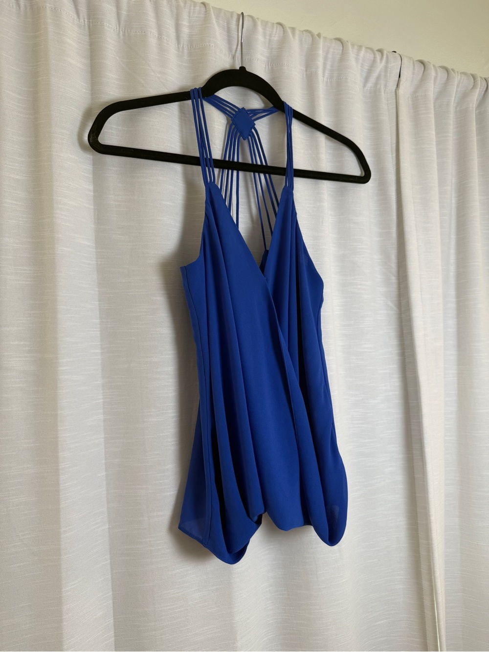 Naked Zebra Royal Blue Strappy Racerback Tank Top | Size S - Picture 6 of 12